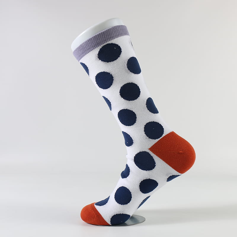 Nieuw product Fabrieksontwerp Mode Retro Wave Polka Dot katoenen sokken