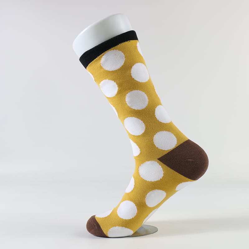 Nieuw product Fabrieksontwerp Mode Retro Wave Polka Dot katoenen sokken