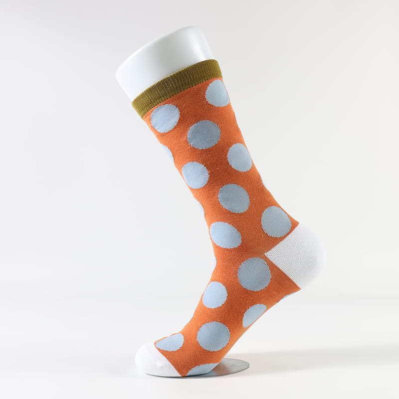 Nieuw product Fabrieksontwerp Mode Retro Wave Polka Dot katoenen sokken