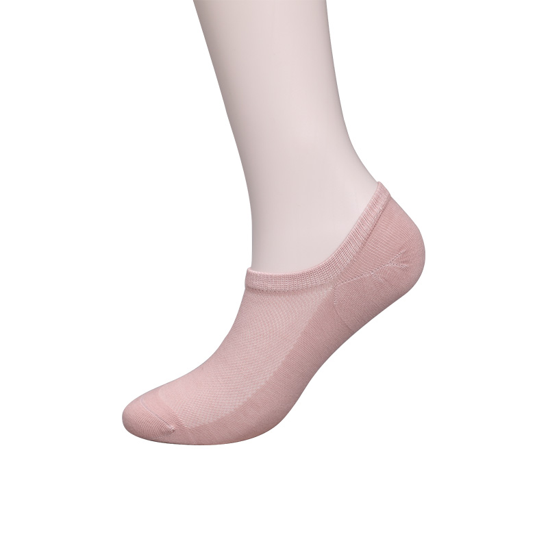 Ultradunne gekamde katoen, nylon en spandex effen half-mesh handgenaaide damessokken WSD1673