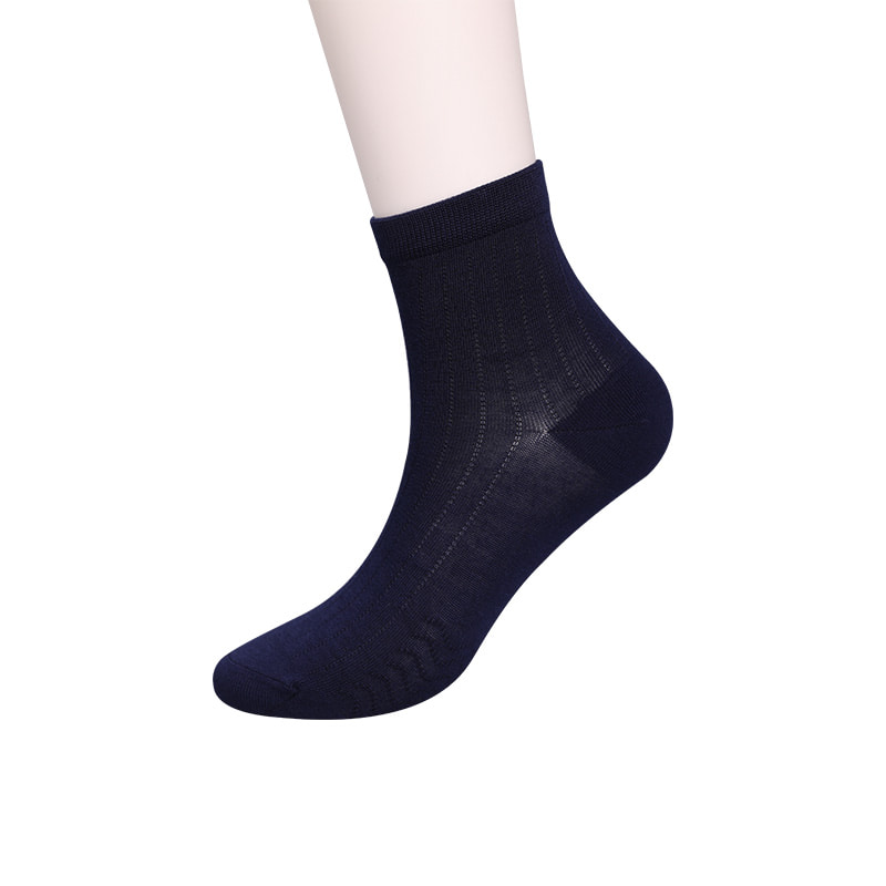 Modal Collection Cirkel Verticale Streep Bloem Zachte Handgenaaide Casual Herensokken WSD2802
