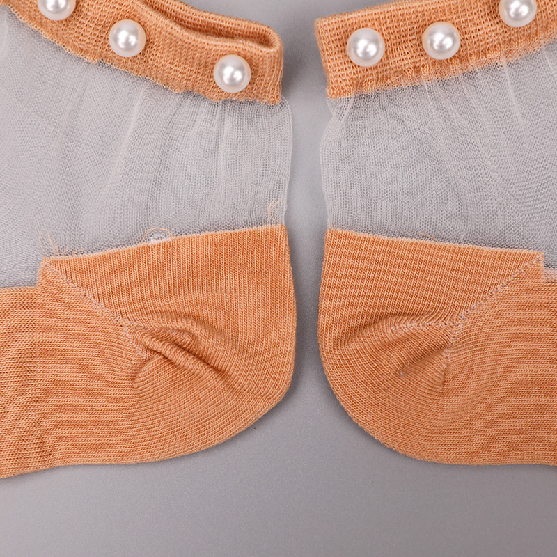 Mode nylon transparante zijde katoenen onderkant vrouwen bootsokken top parel glas kristal zijde vrouwen bootsokken WSD1288