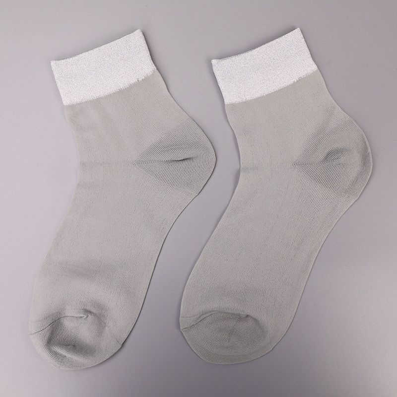 Mode transparante nylon zijde katoenen onderkant damessokken Superfijne nylon transparante zijden damessokken Kristalzijde damessokken WSD1946