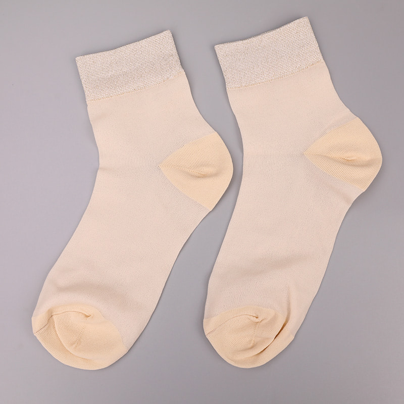 Mode transparante nylon zijde katoenen onderkant damessokken Superfijne nylon transparante zijden damessokken Kristalzijde damessokken WSD1946