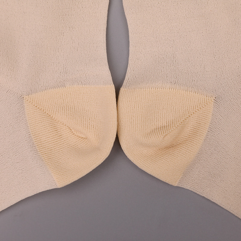 Mode transparante nylon zijde katoenen onderkant damessokken Superfijne nylon transparante zijden damessokken Kristalzijde damessokken WSD1946