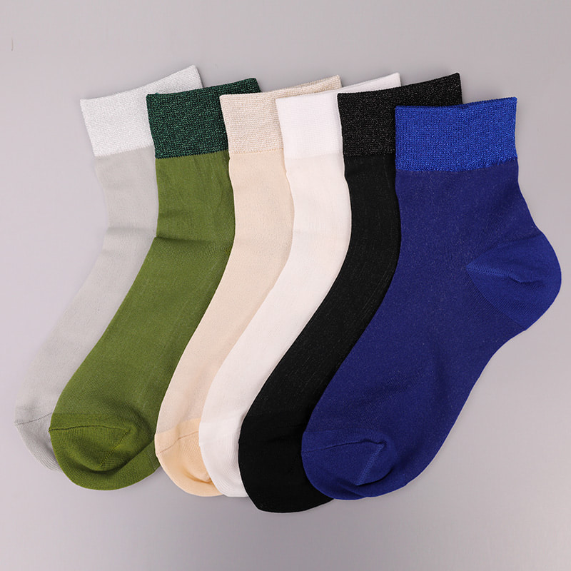 Mode transparante nylon zijde katoenen onderkant damessokken Superfijne nylon transparante zijden damessokken Kristalzijde damessokken WSD1946