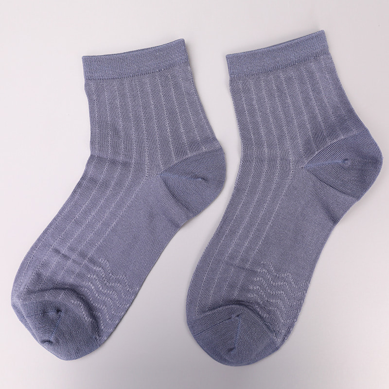 Modal Collection Cirkel Verticale Streep Bloem Zachte Handgenaaide Casual Herensokken WSD2802