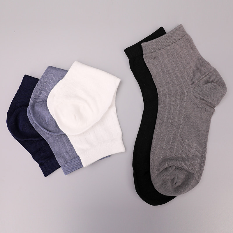 Modal Collection Cirkel Verticale Streep Bloem Zachte Handgenaaide Casual Herensokken WSD2802