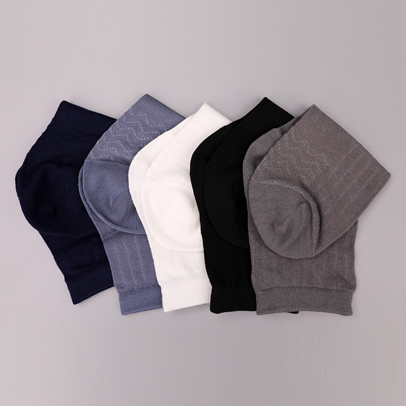 Modal Collection Cirkel Verticale Streep Bloem Zachte Handgenaaide Casual Herensokken WSD2802