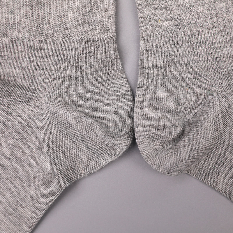 Zacht gesponnen zijden nylon bedekt met ammoniak 2 horizontale stroken en versterkte handgestikte damessokken WSD1536