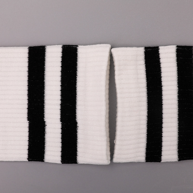 Zacht gesponnen zijden nylon bedekt met ammoniak 2 horizontale stroken en versterkte handgestikte damessokken WSD1536
