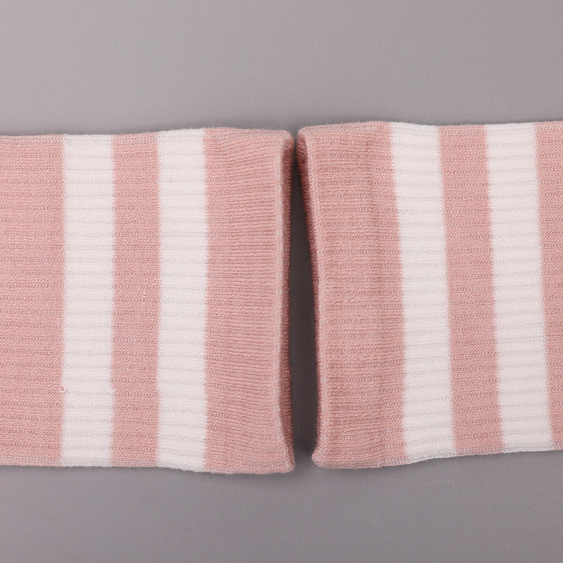 Zacht gesponnen zijden nylon bedekt met ammoniak 2 horizontale stroken en versterkte handgestikte damessokken WSD1536