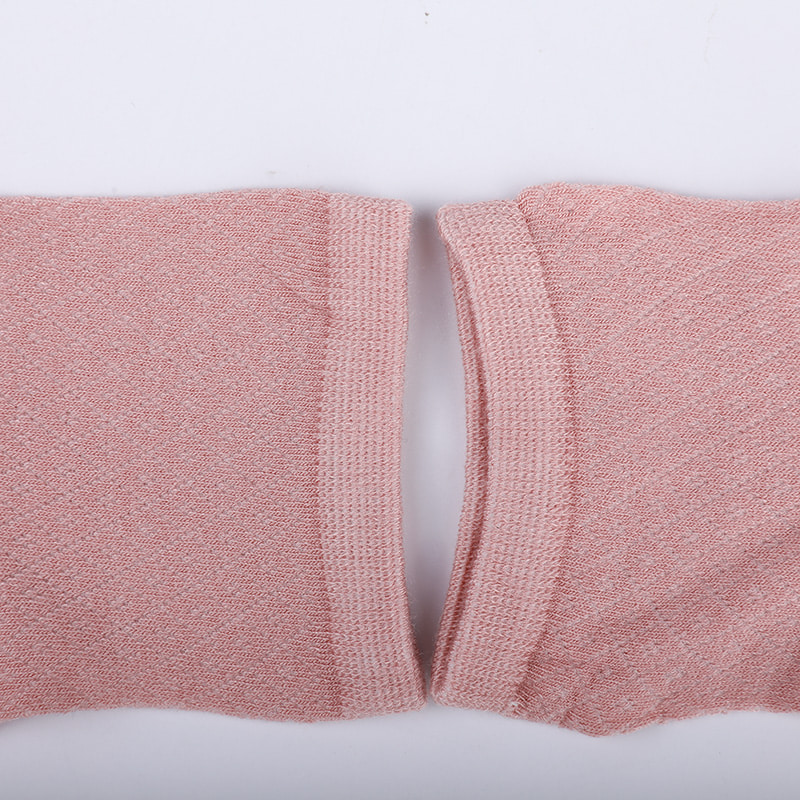 Zachte nylon tas van bamboevezel, dunne kleine diamanten casual damessokken, met de hand genaaide damessokken WSD1689