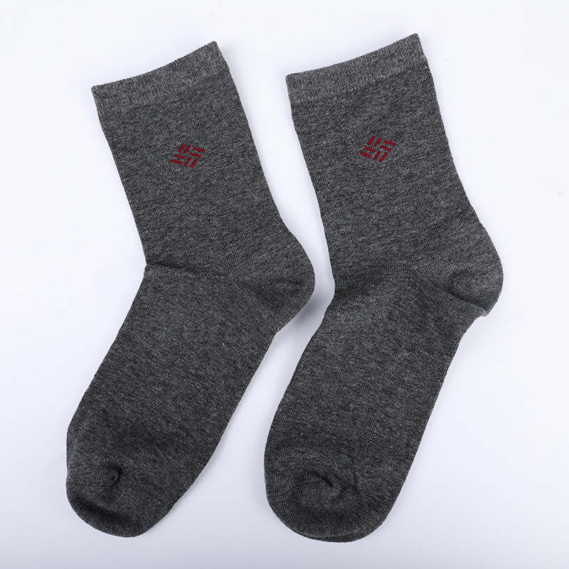 Gekamd katoen, katoen omwikkeld met ammoniak sokken, 98% katoengaren, kleine jacquard, handgenaaide herfst- en winterherensokken WSD2581