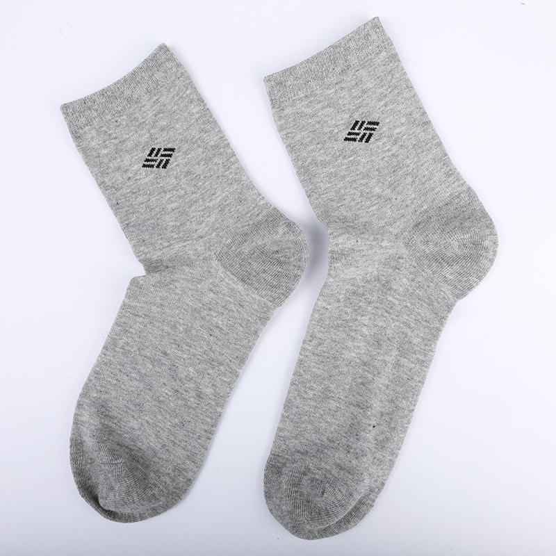 Gekamd katoen, katoen omwikkeld met ammoniak sokken, 98% katoengaren, kleine jacquard, handgenaaide herfst- en winterherensokken WSD2581