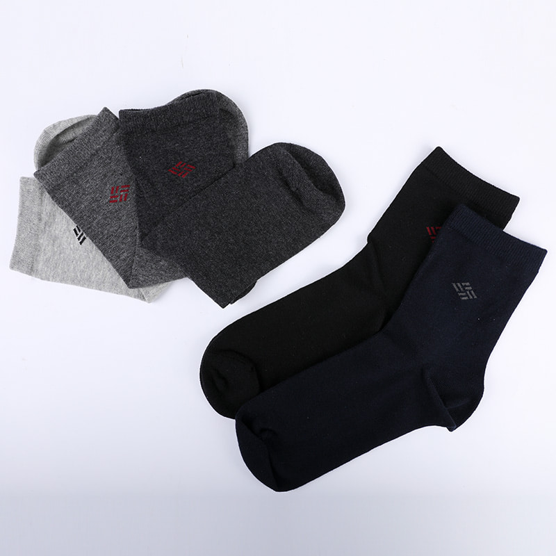 Gekamd katoen, katoen omwikkeld met ammoniak sokken, 98% katoengaren, kleine jacquard, handgenaaide herfst- en winterherensokken WSD2581