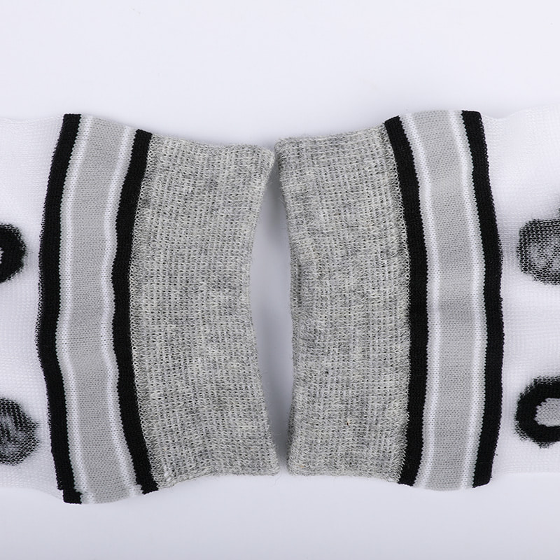 Mode transparante nylon zijde katoenen onderkant damessokken Luipaardpatroon bloem transparante zijden damessokken Kristal zijden damessokken WSD1939