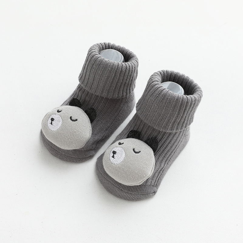 Driedimensionale pop-babysokjes voor pasgeborenen, antislip-babysokjes voor kinderen