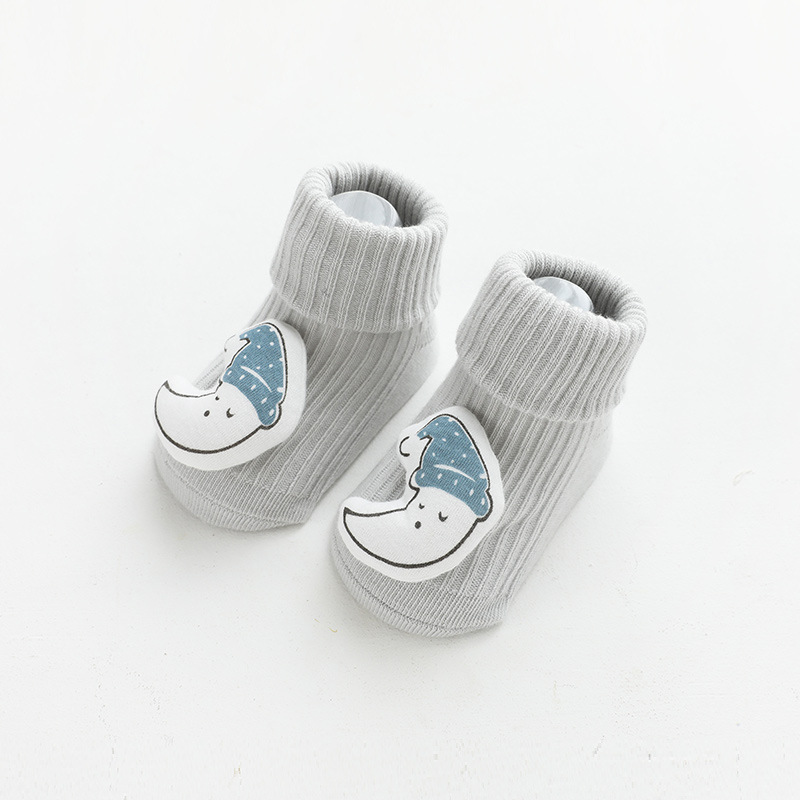 Driedimensionale pop-babysokjes voor pasgeborenen, antislip-babysokjes voor kinderen